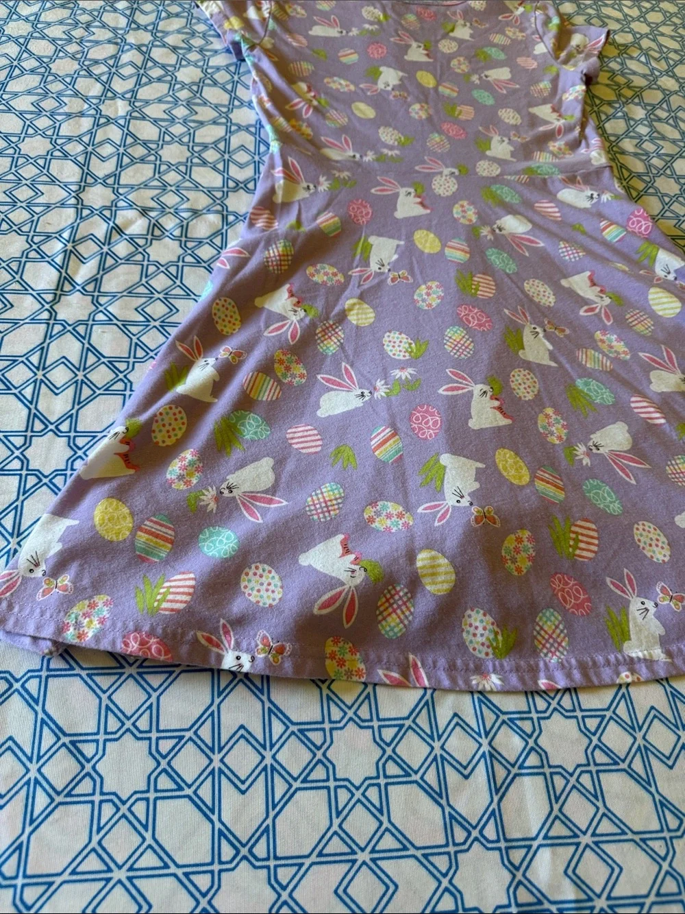 The Children’s Place Lavender Easter Bunny & Egg Spring Dress - Picture 9 of 11